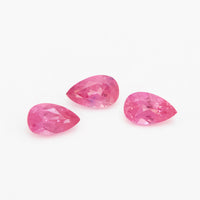 3x2 to 5x3mm Dark Pink Untreated Winza Sapphire Pears