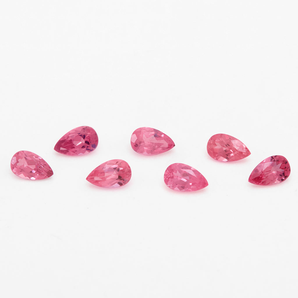 3x2 to 5x3mm Untreated Dark Pink Winza Sapphire Pears – Columbia