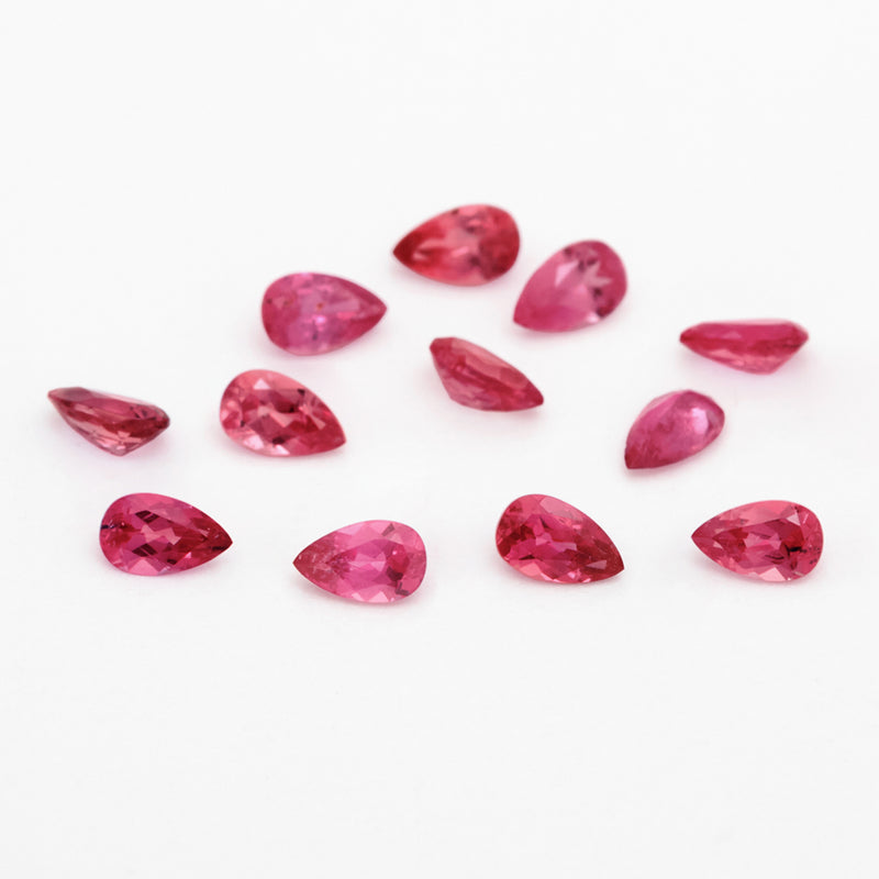 3x2 to 5x3mm Untreated Bright Winza Ruby Pears – Columbia Gem House