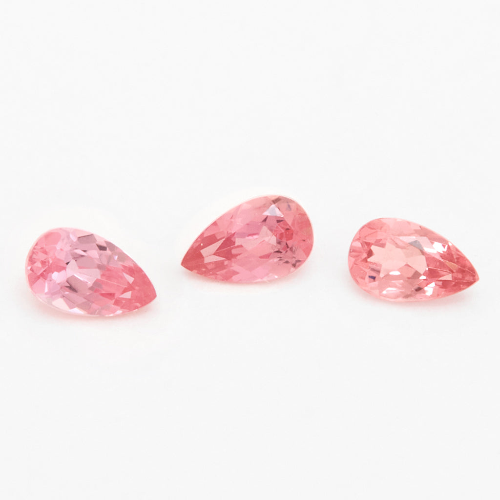 3x2 to 5x3mm Dark Padparadscha Untreated Winza Sapphire Pears