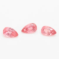 3x2 to 5x3mm Padparadscha Untreated Tanzanian Sapphire Pears