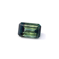 2.20ct Peacock Australian Sapphire Emerald Cut