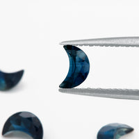 5x3 to 7x5mm AA Blue Australian Sapphire Crescent Moons