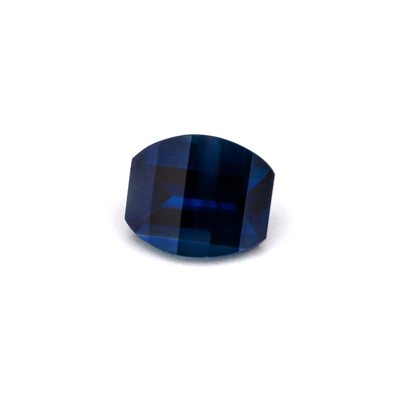 1.94ct Bright Blue Australian Sapphire Opposed Bar Cushion