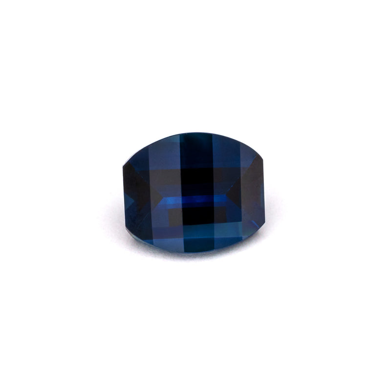 1.94ct Bright Blue Australian Sapphire Opposed Bar Cushion