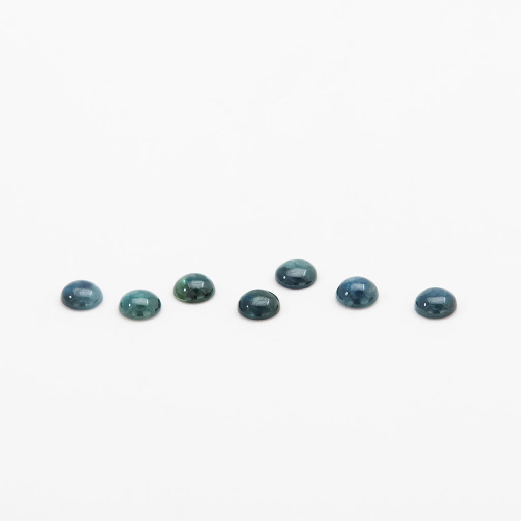 2.5 to 3mm Mixed Denim Australian Sapphire Round Cabs