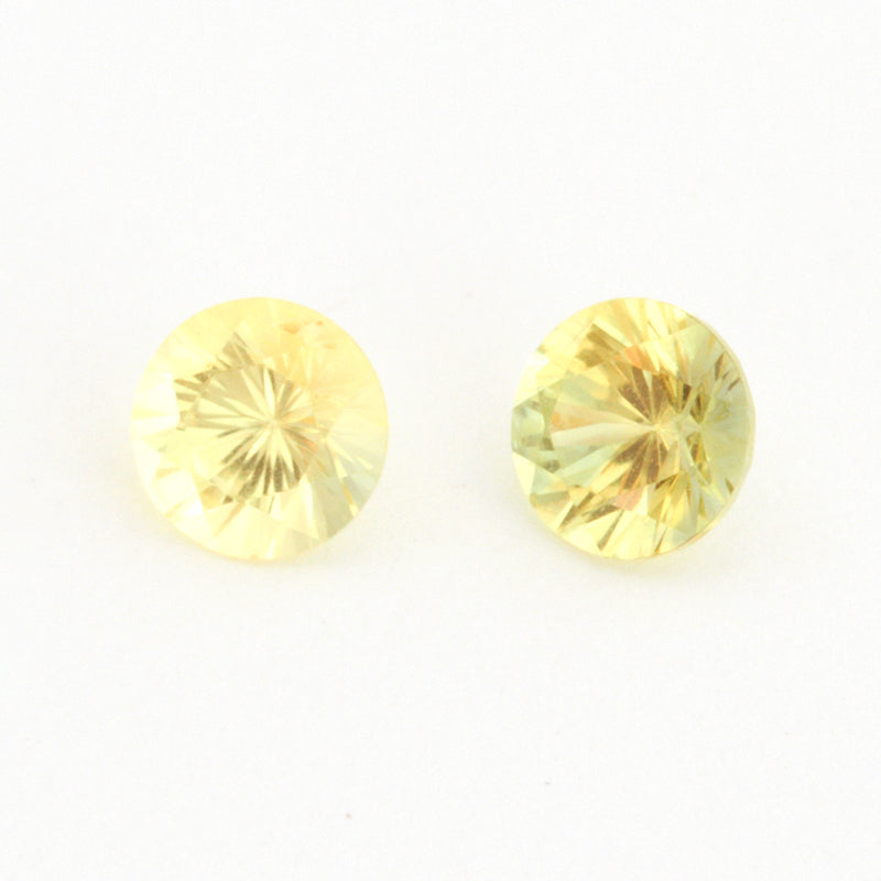 4 to 5.5mm Light Yellow Australian Sapphire Rounds