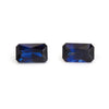 5x3 to 6x4mm Deep Blue Australian Sapphire Brilliant Emerald Cuts