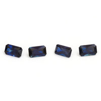 5x3 to 6x4mm Deep Blue Australian Sapphire Brilliant Emerald Cuts