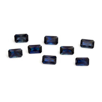 5x3 to 6x4mm Deep Blue Australian Sapphire Brilliant Emerald Cuts