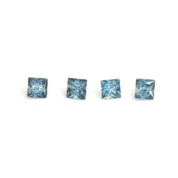 1.75 to 3.5mm Medium Denim Australian Sapphire Princess Cuts