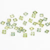 1.75 to 3.5mm Light Green Australian Sapphire Princess Cuts