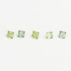 1.75 to 3.5mm Light Green Australian Sapphire Princess Cuts