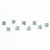 1.75 to 3.5mm Light Teal Australian Sapphire Princess Cuts