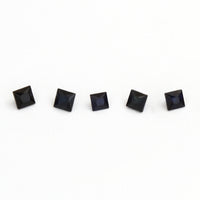 1.75 to 3.5mm Midnight Blue Australian Sapphire Princess Cuts