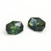 2.32ct Matched Pair Dark Green Australian Sapphire Woz™ Cut