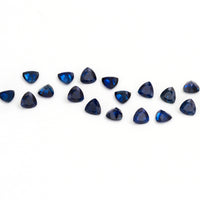 3 to 3.5mm Deep Blue Australian Sapphire Trillions