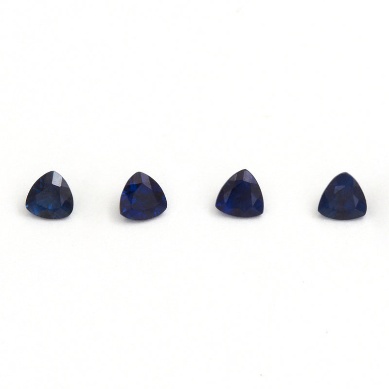 3 to 3.5mm Dark Blue Australian Sapphire Trillions