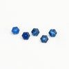 3 to 3.5mm Bright Blue Australian Sapphire Hexagons