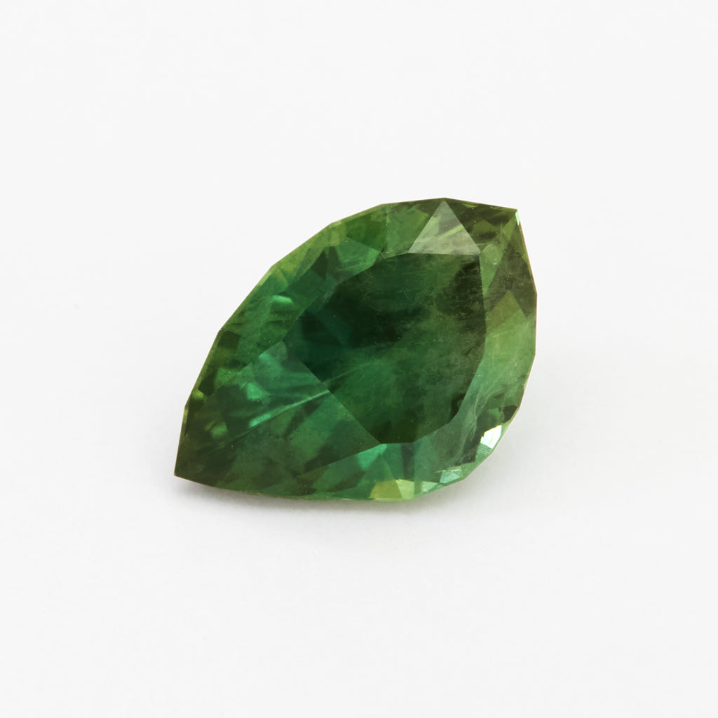 2.34ct Green Australian Sapphire Freeform