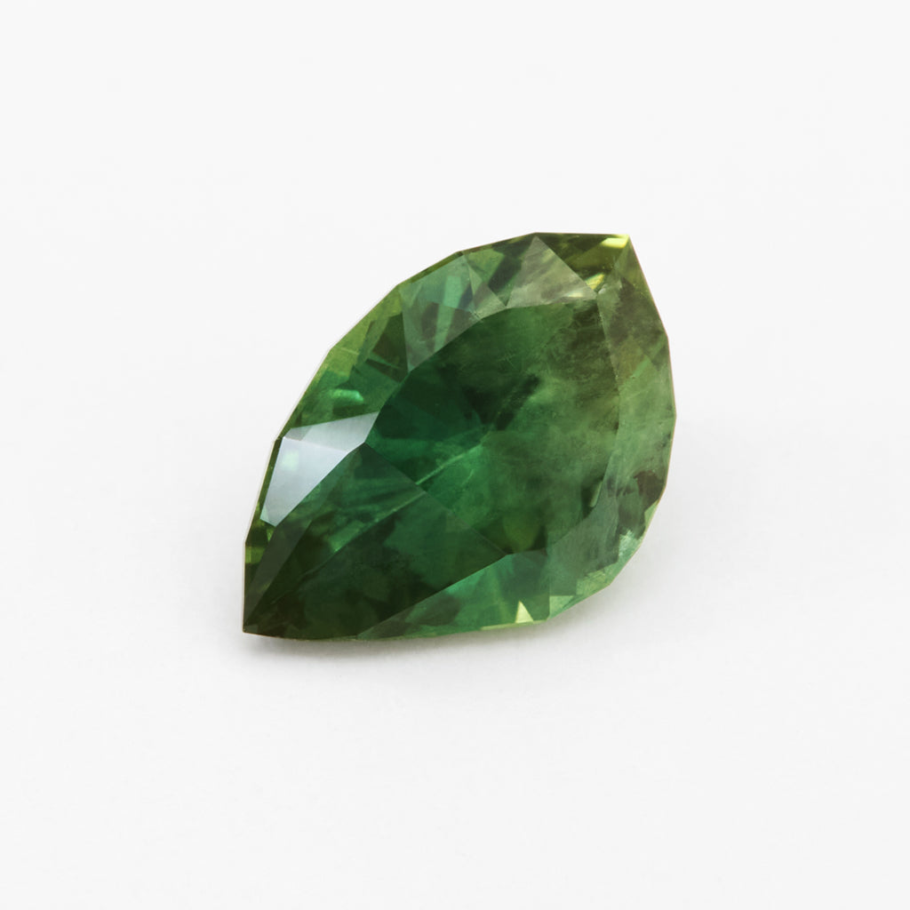 2.34ct Green Australian Sapphire Freeform