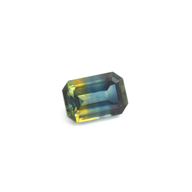 .94ct Bi-Color Australian Sapphire Emerald Cut