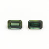 4x3 to 6X4mm Dark Green Australian Sapphire Emerald Cuts