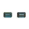 4x3 to 6x4mm Dark Teal Australian Sapphire Emerald Cuts