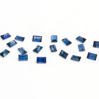 3x2mm Bright Blue Australian Sapphire Baguettes