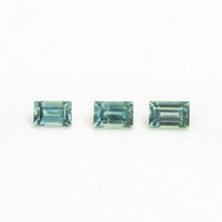 3x2mm Medium Teal Australian Sapphire Baguettes