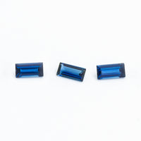 4x2 to 6x3mm Bright Blue Australian Sapphire Baguettes