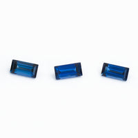 4x2 to 6x3mm Bright Blue Australian Sapphire Baguettes