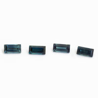 4x2 to 6x3mm Dark Denim Australian Sapphire Baguettes