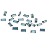 4x2 to 6x3mm Medium Denim Australian Sapphire Baguettes