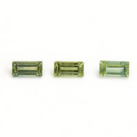 4x2 to 6x3mm Medium Green Australian Sapphire Baguettes