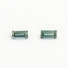 4x2 to 6x3mm Medium Teal Australian Sapphire Baguettes