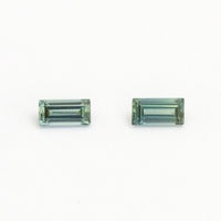 4x2 to 6x3mm Medium Teal Australian Sapphire Baguettes