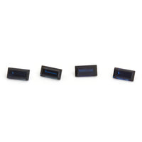 4x2 to 6x3mm Dark Blue Australian Sapphire Baguettes