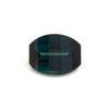 2.51ct Dark Teal Australian Sapphire Opposed Bar Cushion