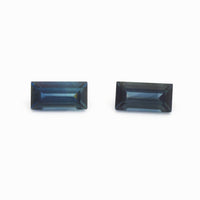 4x2 to 6x3mm Dark Denim Australian Sapphire Baguettes