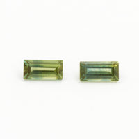 4x2 to 6x3mm Medium Green Australian Sapphire Baguettes