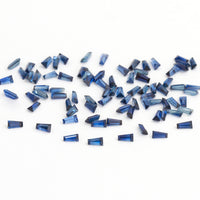 3x1.5x1mm AAA Bright Blue Australian Sapphire Tapered Baguettes