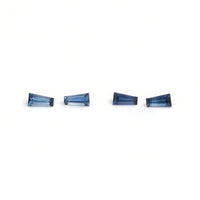 3x1.5x1mm AAA Denim Australian Sapphire Tapered Baguettes