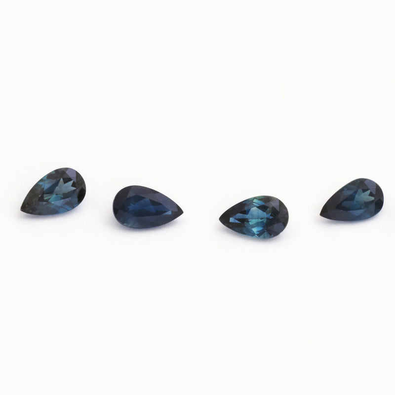 5x3 to 7x5mm Dark Denim Australian Sapphire Pears