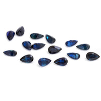 5x3 to 7x5mm Deep Blue Australian Sapphire Pears