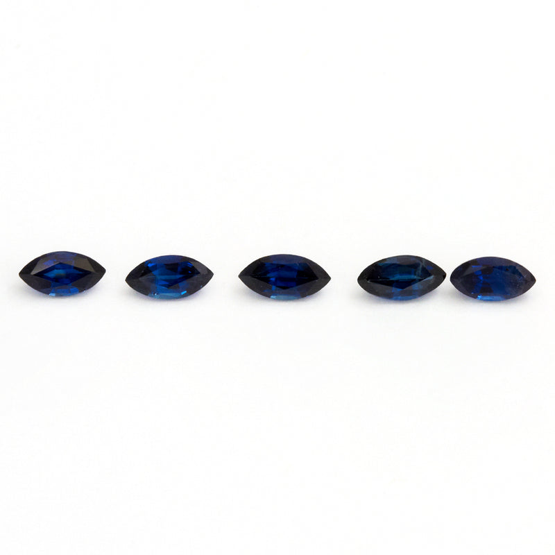 4x2 to 6x3mm Deep Blue Australian Sapphire Marquise