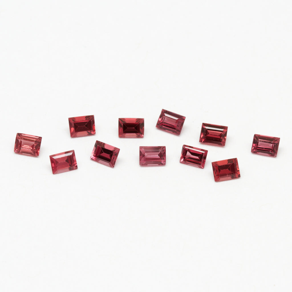 4x3mm Rhodolite Garnet Baguettes