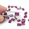 7x5mm Rhodolite Garnet Fantasy Emerald Cuts