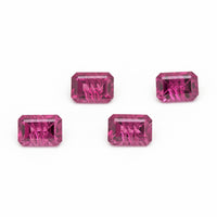 7x5mm Rhodolite Garnet Fantasy Emerald Cuts