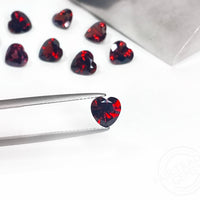 7mm Raja Garnet® Hearts